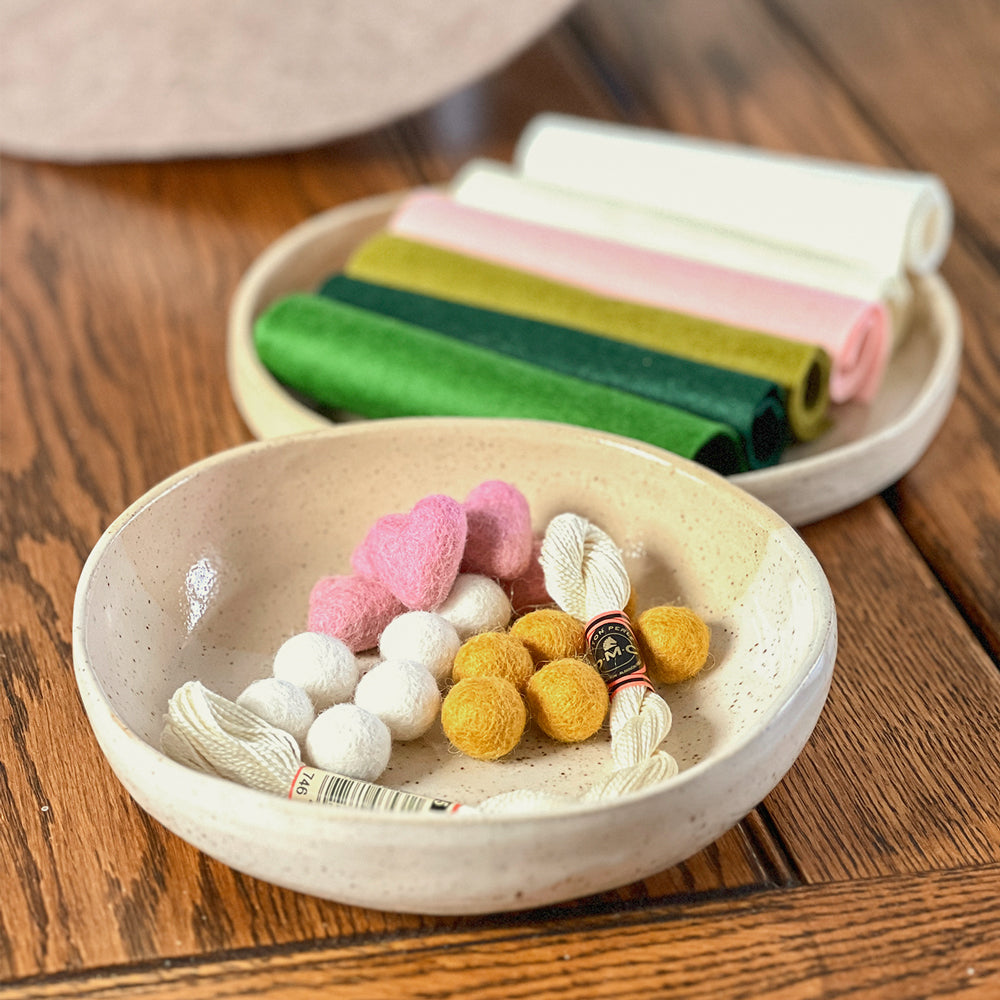 Wool Felt Shapes – Mini Hearts