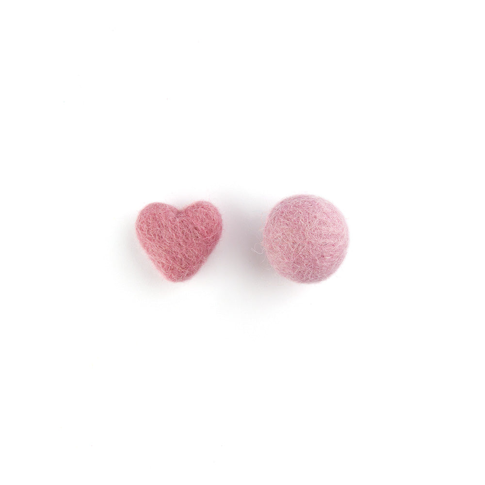 Wool Felt Shapes – Mini Hearts