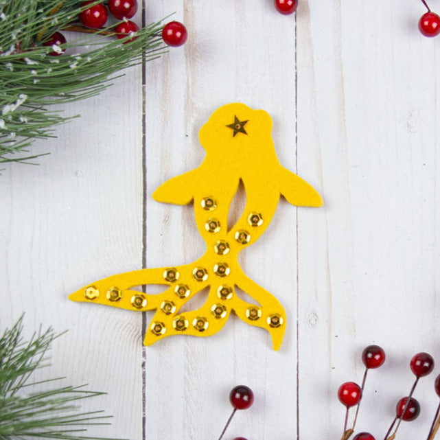Wool Felt Charm - Goldfish