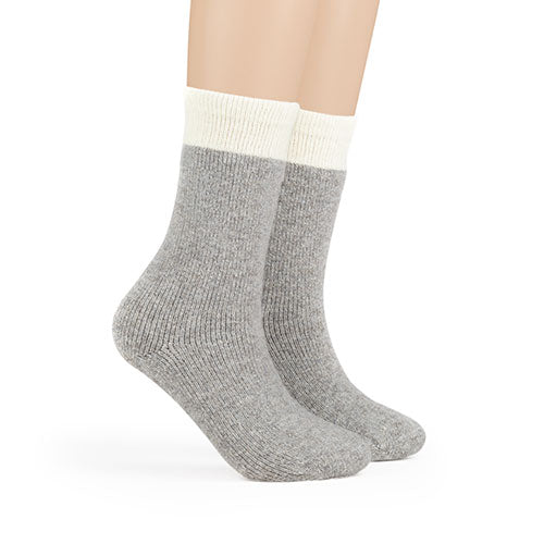 Women's Thermal Wool Socks - Black, Denim, Gray (1241C01), 3 Pack - FINAL SALE