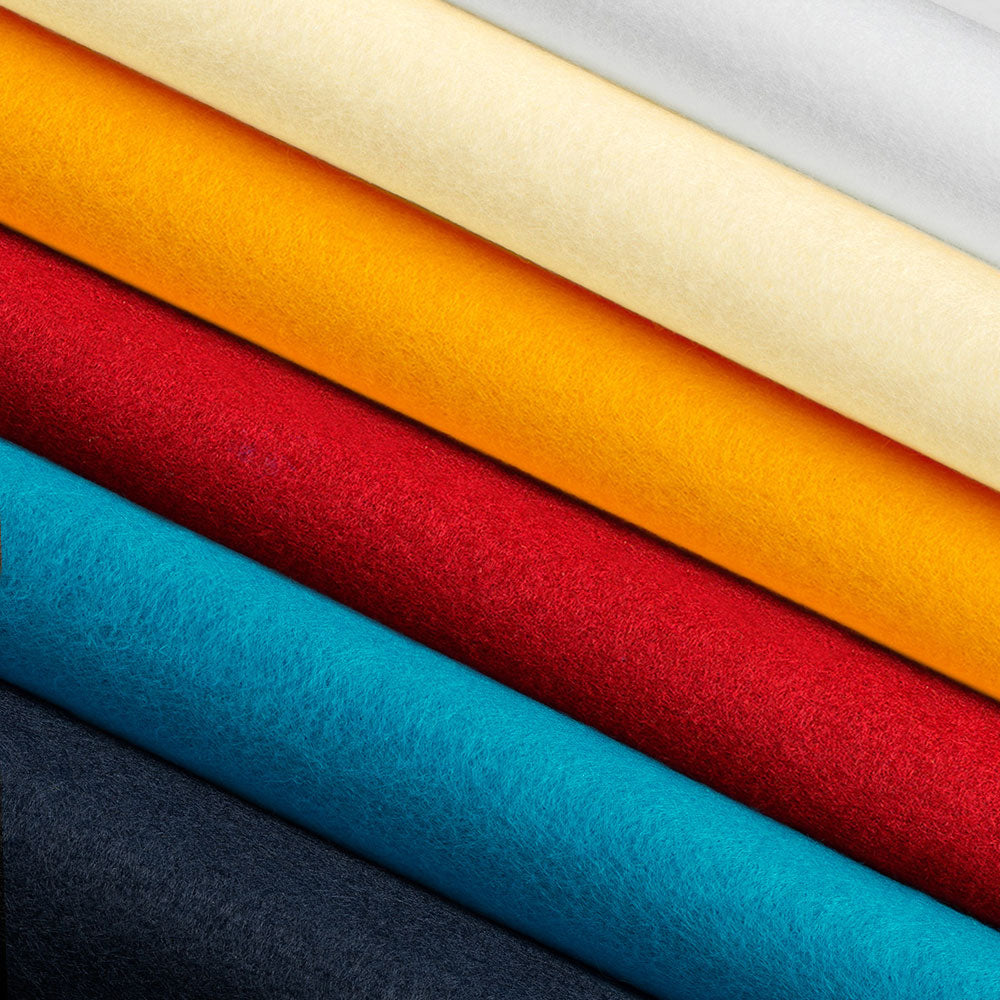 The Felt Store's Wool Blend Craft Felt Sheet Value Pack - Nordic Night Felt Color Combination
