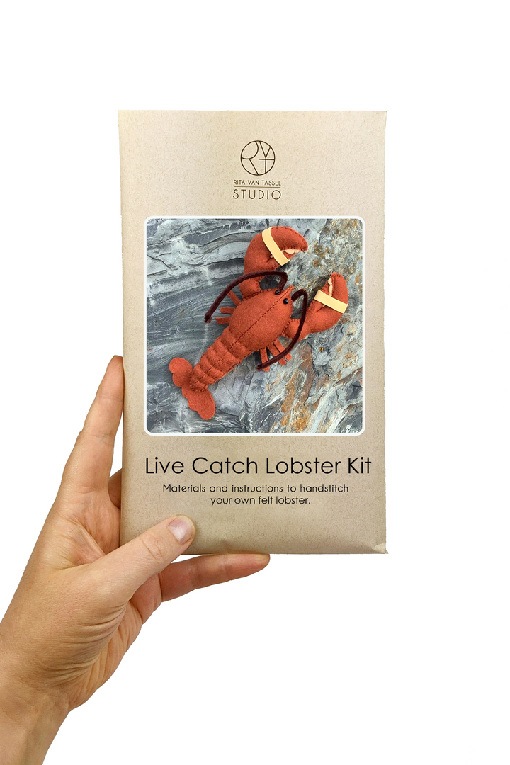 Live Catch Lobster Hand Stitching Felt Kit