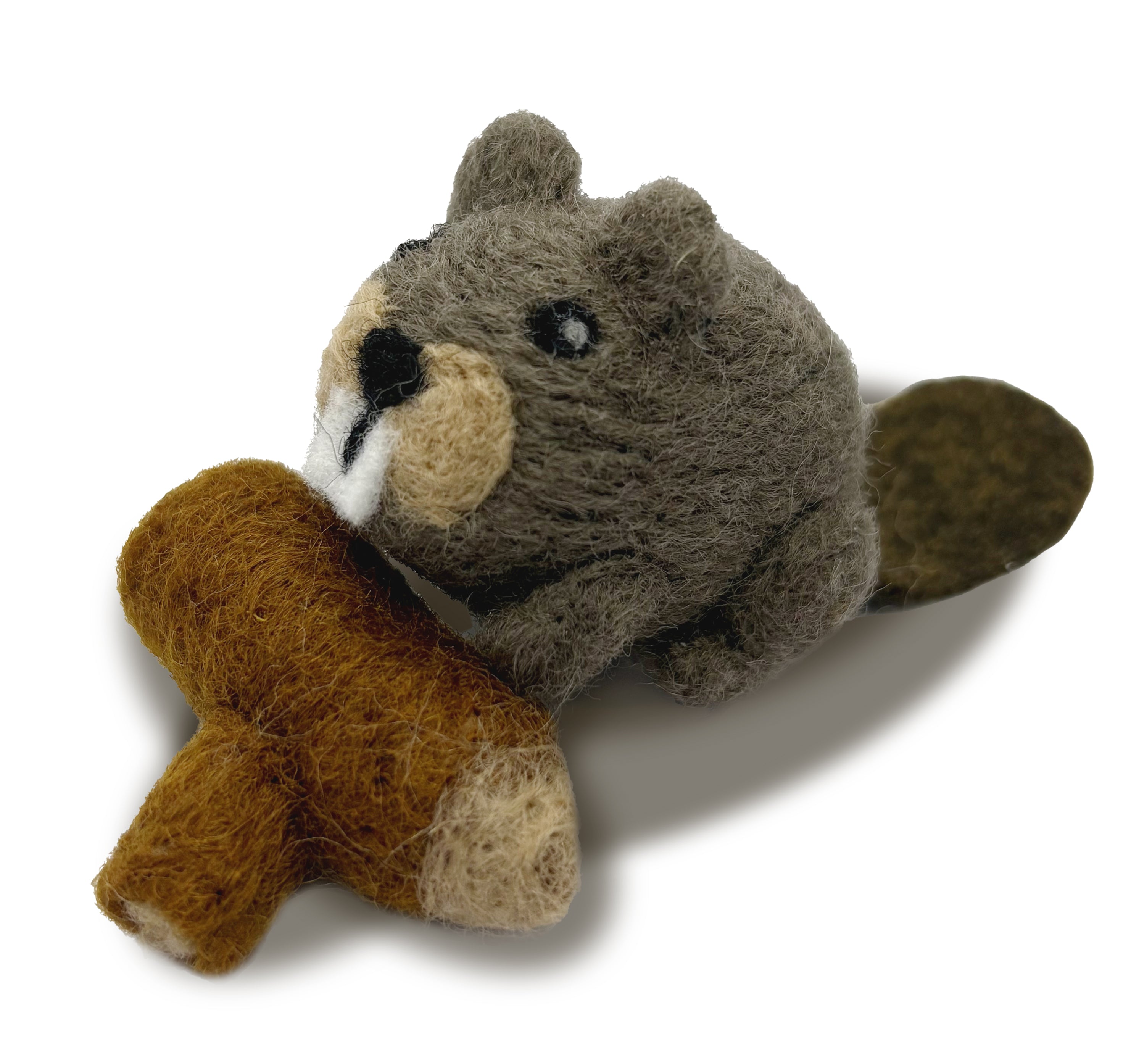 Beaver and Log Needle Felting Kit