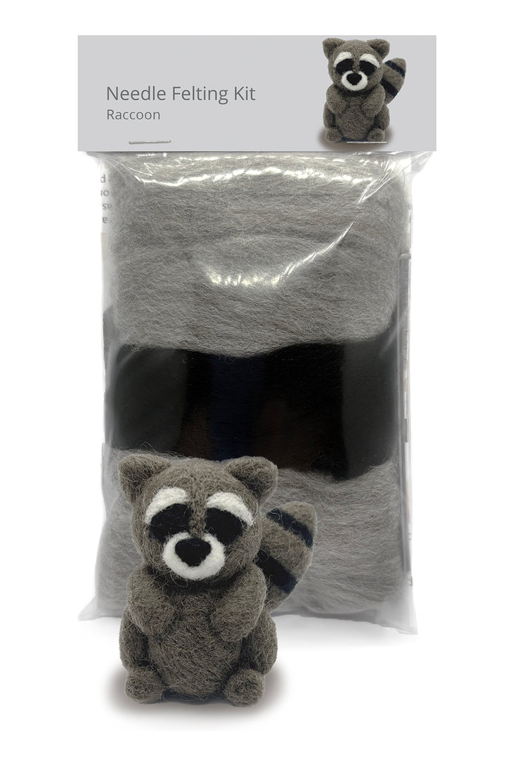 Raccoon Needle Felting Kit