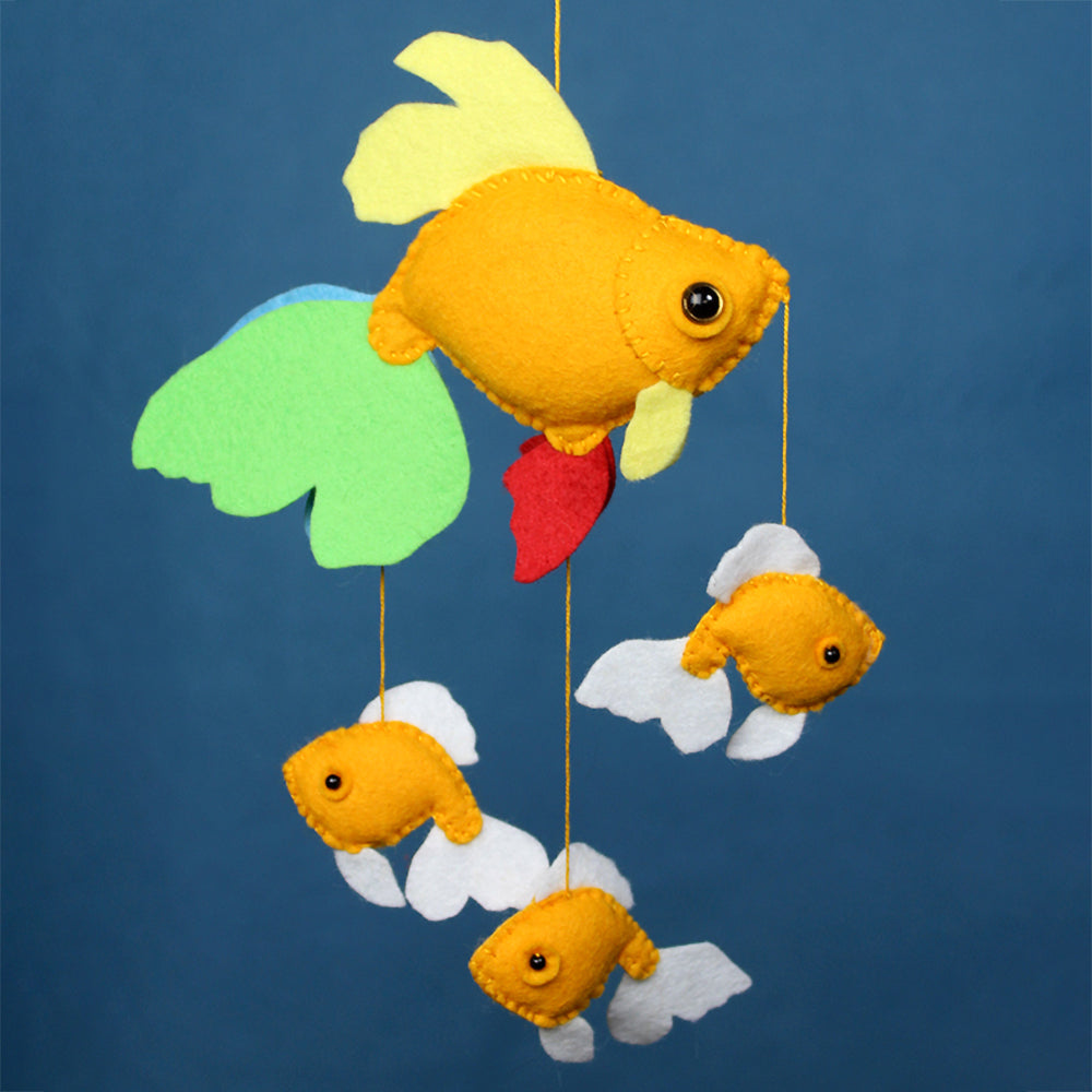 School of Goldfish Hand Stitching Felt Kit