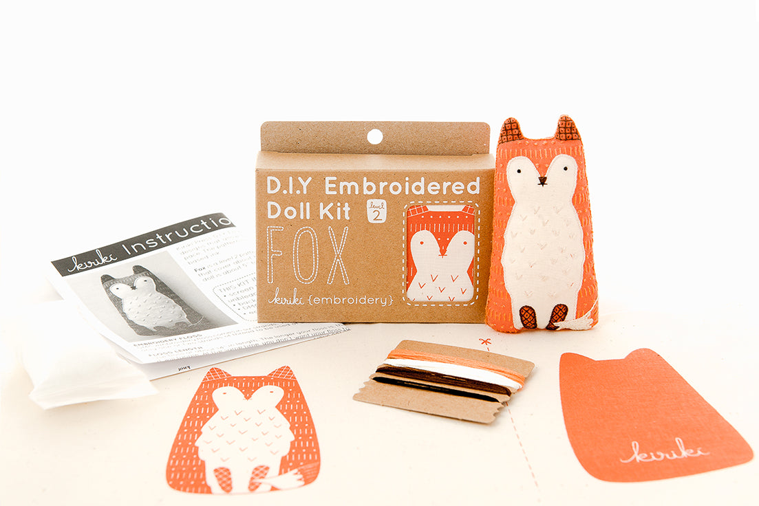 Fox Embroidery Kit