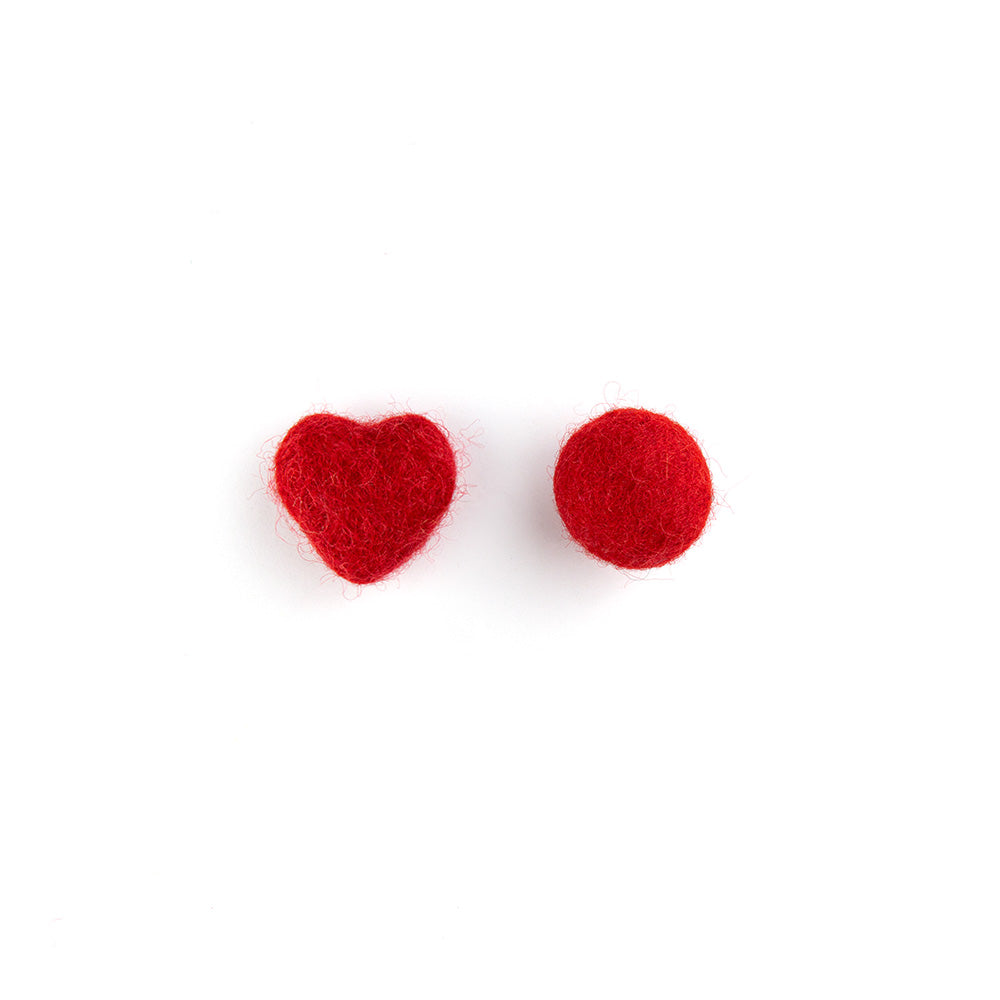 Wool Felt Shapes – Mini Hearts