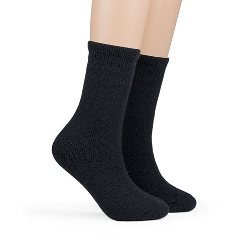 Women's Thermal Wool Socks - Black, Denim, Gray (1241C01), 3 Pack - FINAL SALE