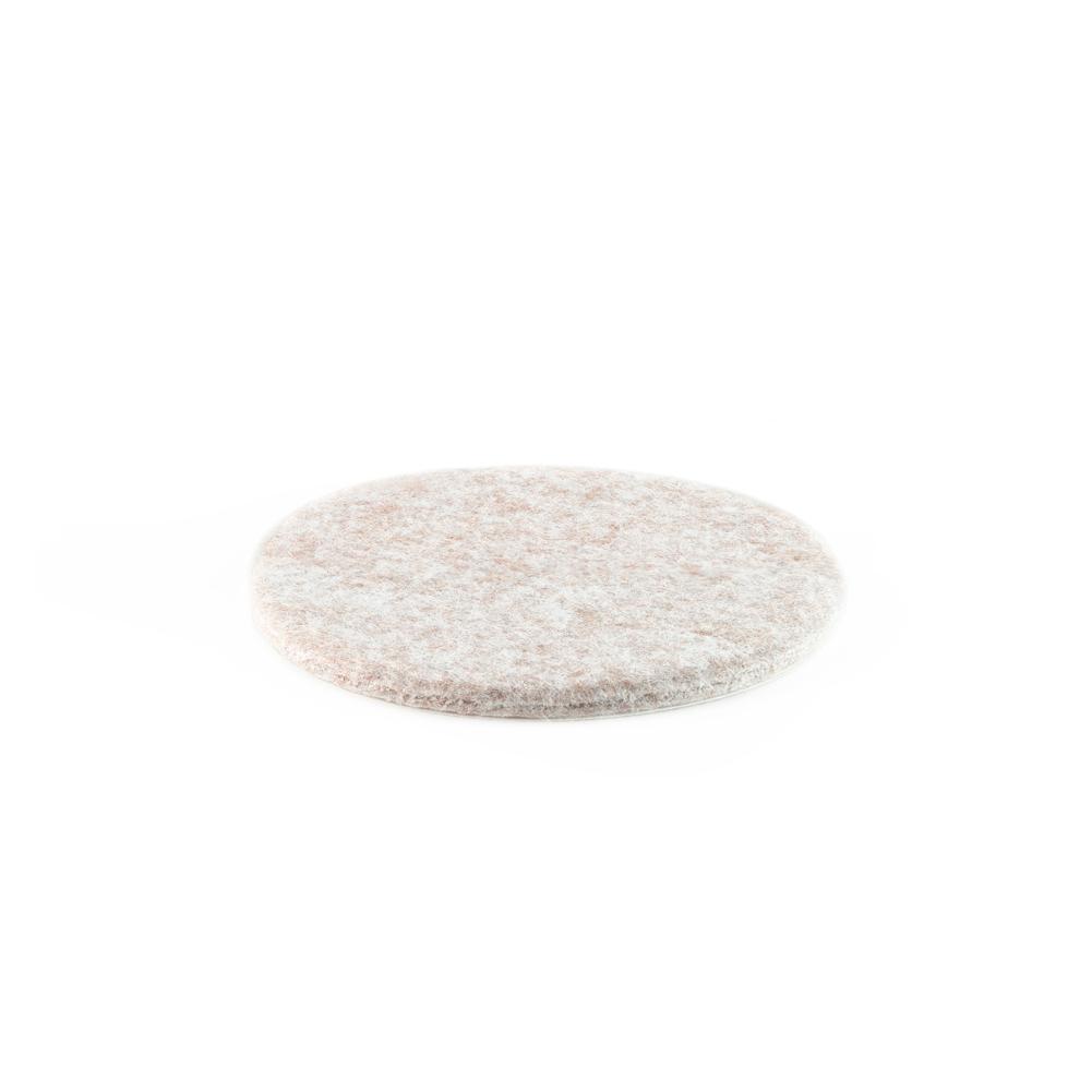 2 1/2" Diameter Heavy Duty Felt Pads - 12 Pieces