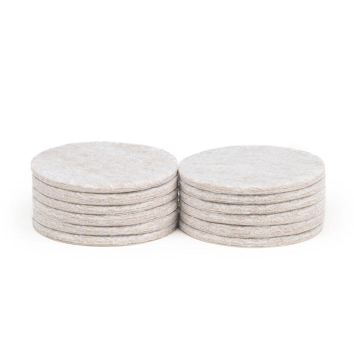 3" Diameter Heavy Duty Felt Pads - 12 Pieces