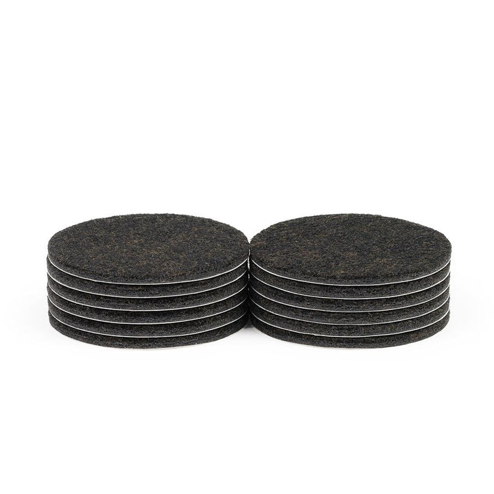 3" Diameter Heavy Duty Felt Pads - 12 Pieces