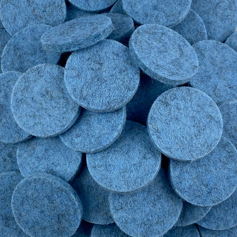 5mm Thick 100% Wool Designer Felt Shapes – Circle, 1 LB Bag – FINAL SALE