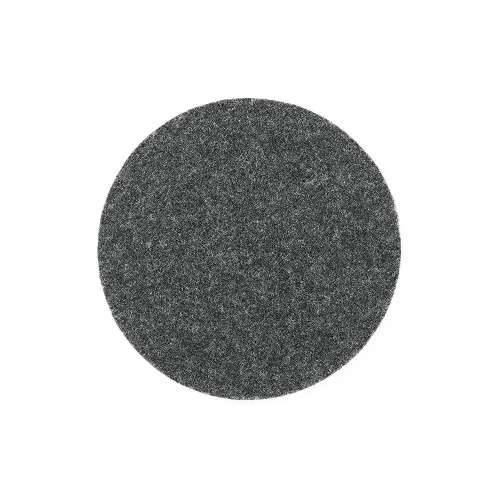 Natural Gray Felt Coasters - 4" Diameter, 4 Pieces