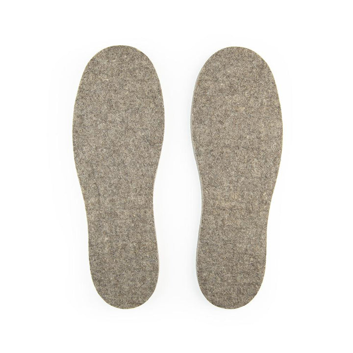Wool Felt Insoles - 13mm Thick, 1 Pair