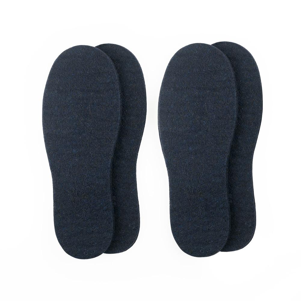 Wool Felt Insoles - 8mm Thick, 2 Pair