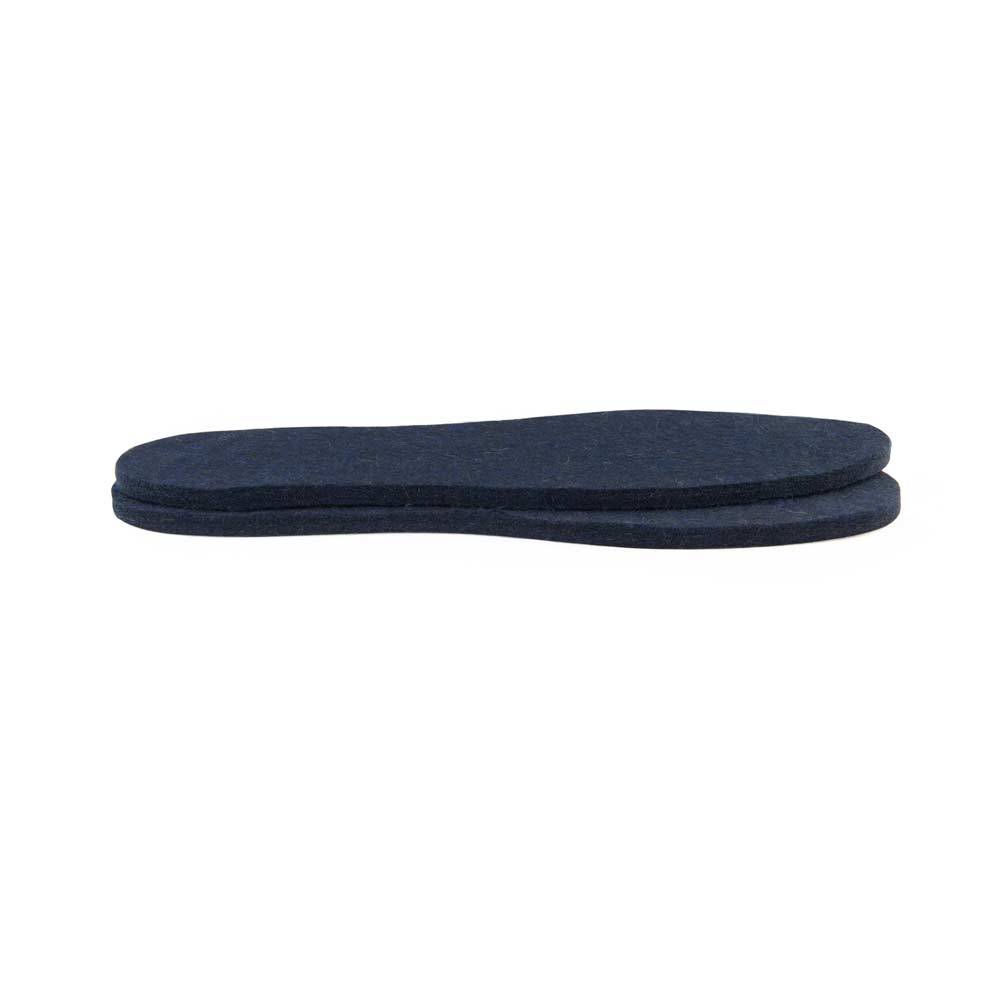 Wool Felt Insoles - 8mm Thick, 2 Pair