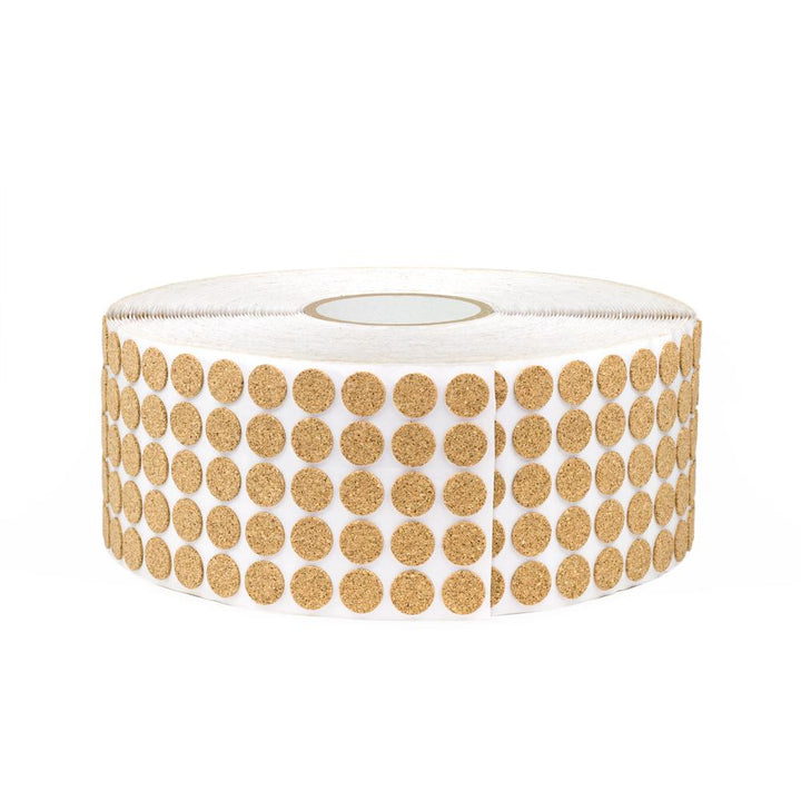 1/2" Diameter Light Duty Cork Pads By Roll