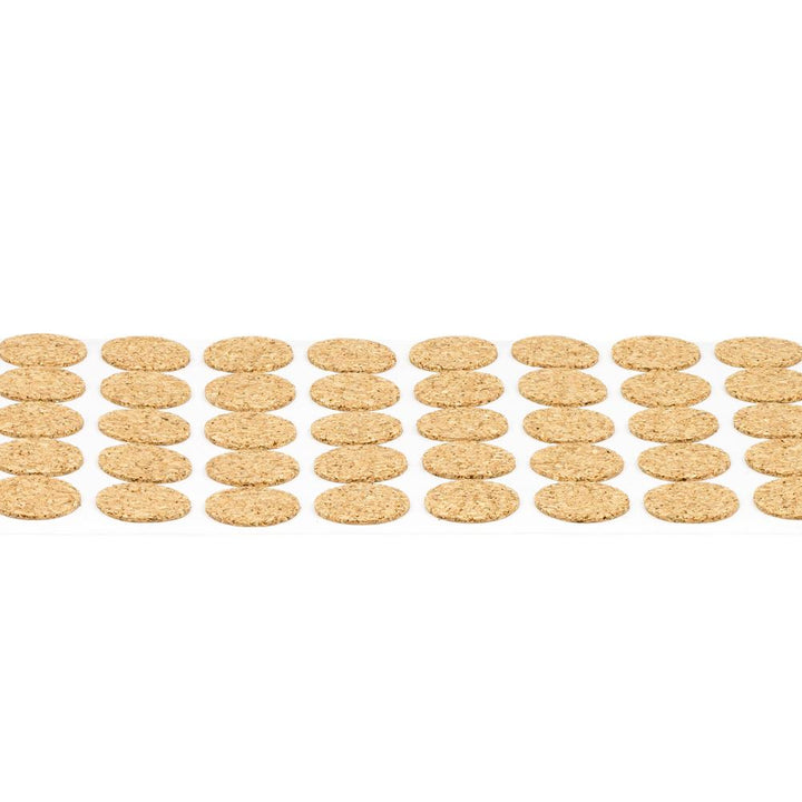 1/2" Diameter Light Duty Cork Pads By Roll