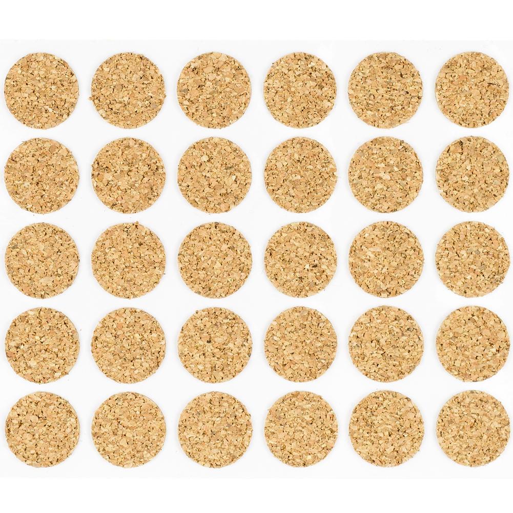 3/8" Diameter Light Duty Cork Pads By Roll