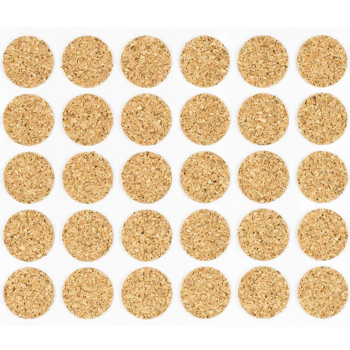 1/2" Diameter Light Duty Cork Pads By Roll