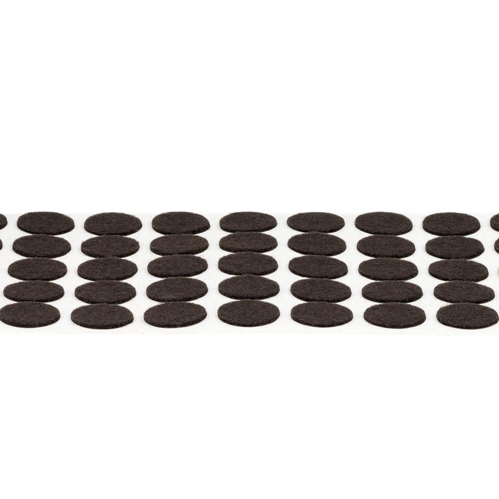 3/4" Diameter Light Duty Felt Pads By Roll - Brown
