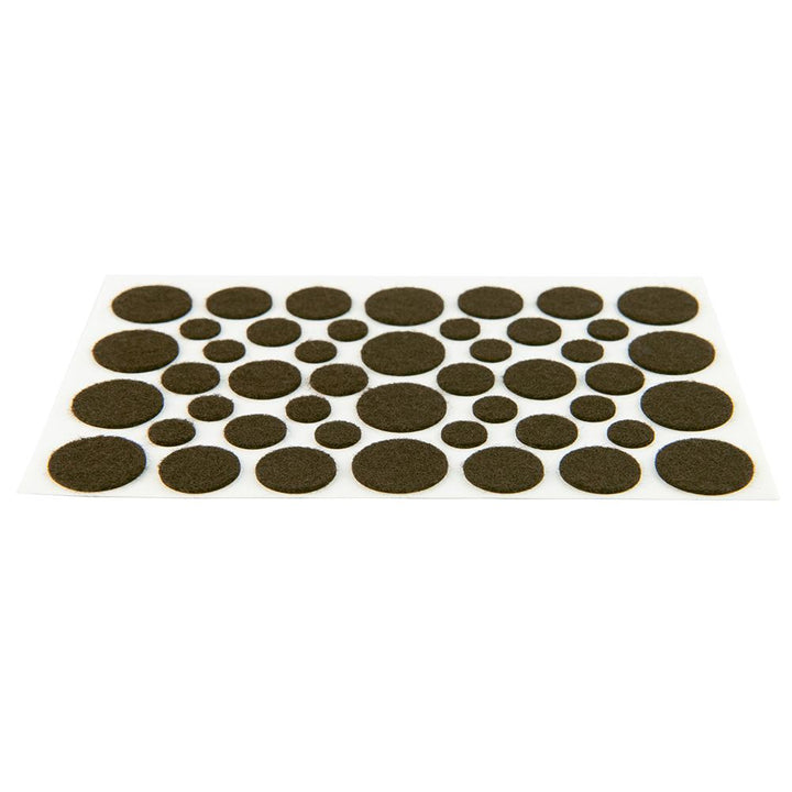 Assorted Light Duty Felt Pads - Brown, 10 Sheets