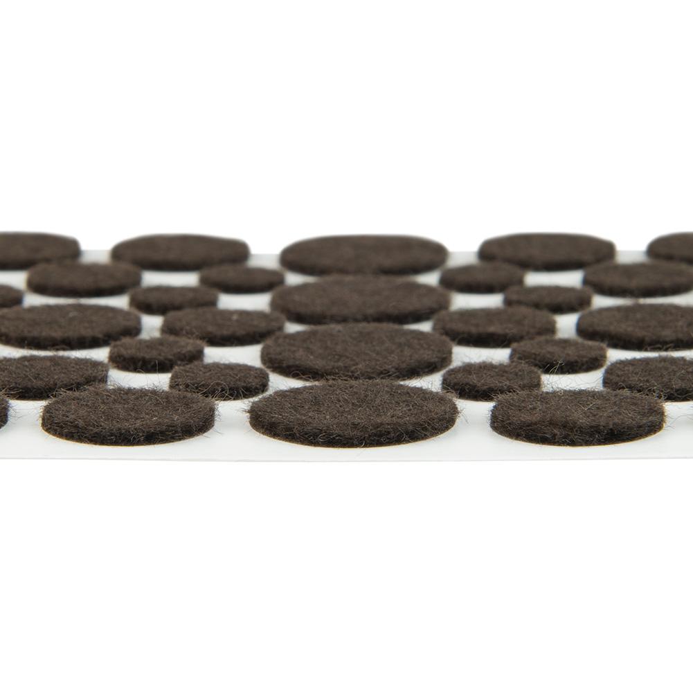 Assorted Light Duty Felt Pads - Brown, 10 Sheets