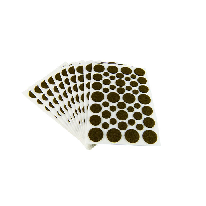 Assorted Light Duty Felt Pads - Brown, 10 Sheets