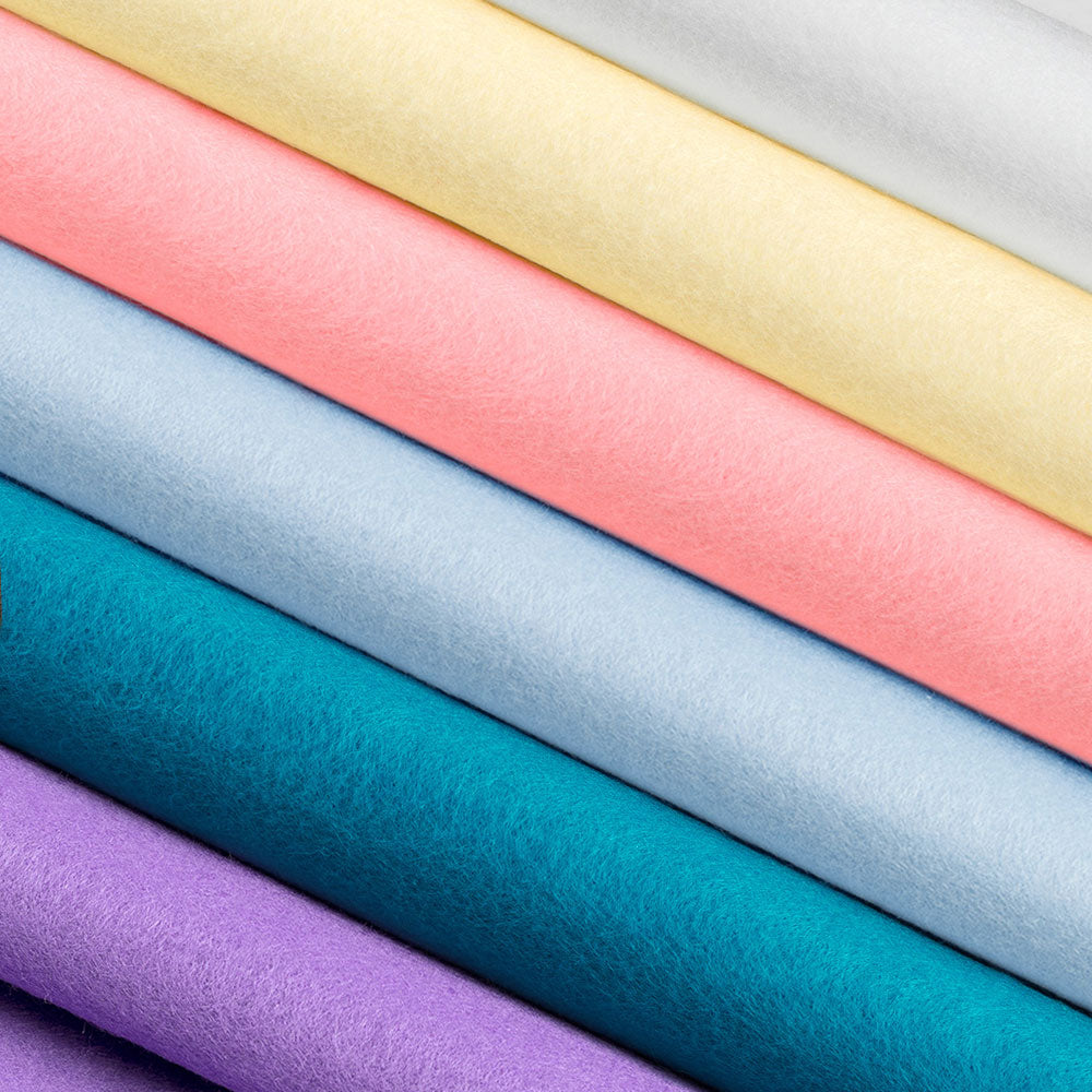 The Felt Store's Wool Blend Craft Felt Sheet Value Pack - Baby Bliss Felt Color Combination 