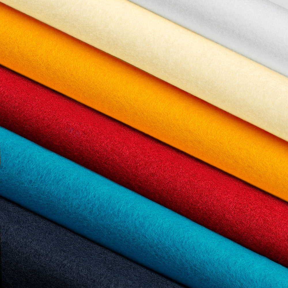 The Felt Store's Wool Blend Craft Felt Sheet Value Pack - Nordic Night Felt Color Combination 