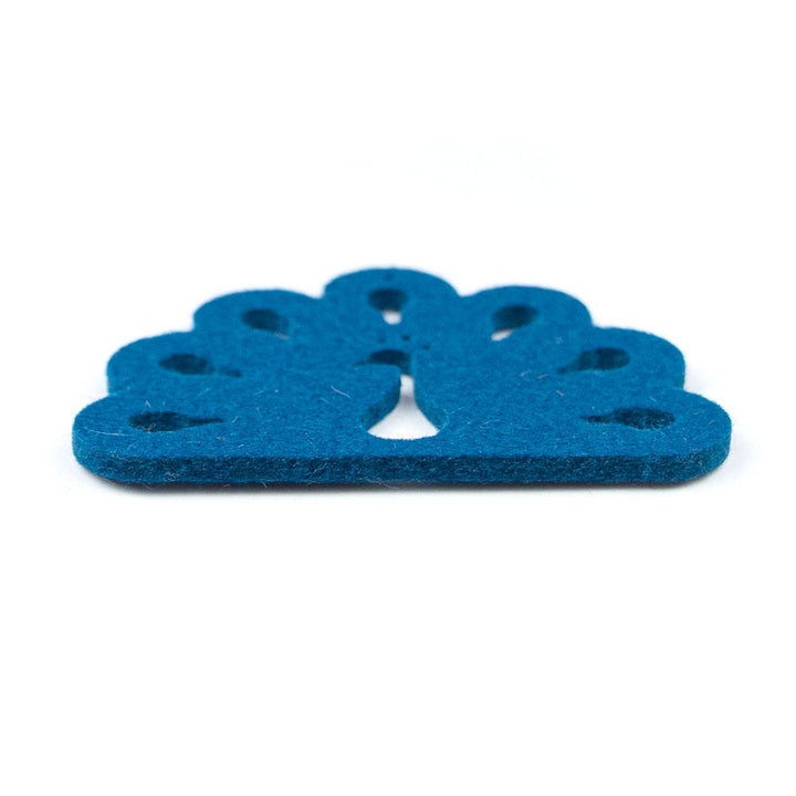 Wool Felt Charm - Peacock